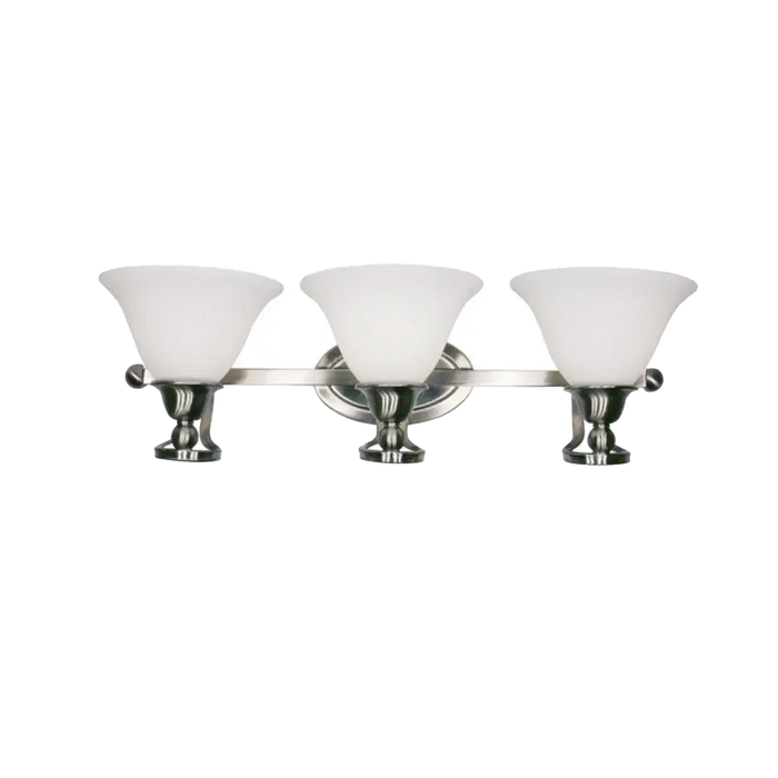 Three Bath Vanity Wall Fixture | 120W | Brushed Nickel