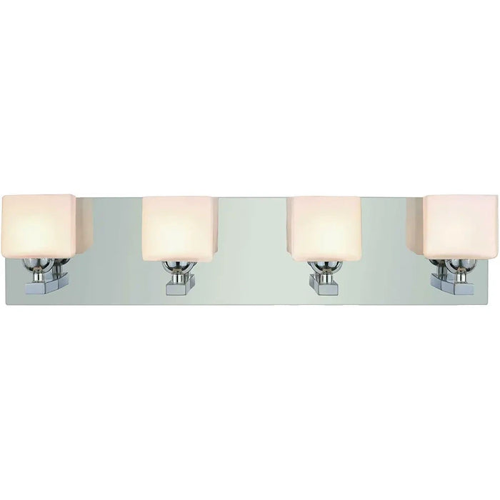 22.5 inch Bath Vanity Wall Mount | Four 20W Maximum. Incandescent or LED | Polished Chrome