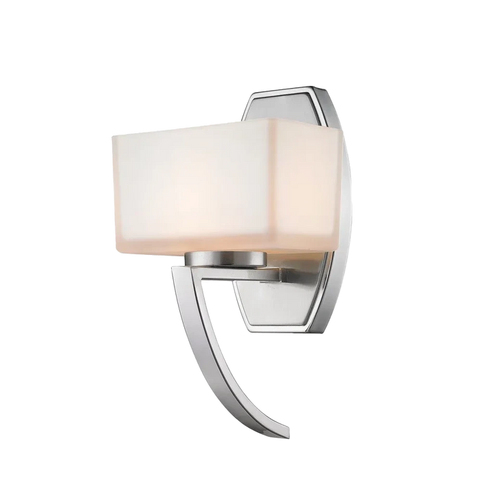 One Light Wall Sconce | 75 Watt Maximum. Incandescent or LED | Brushed Nickel Finish