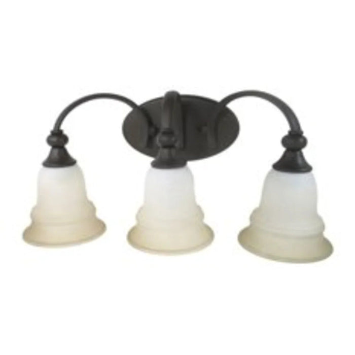 Three Bath Vanity Wall Mount | 3-60 Watt | Bronze Finish