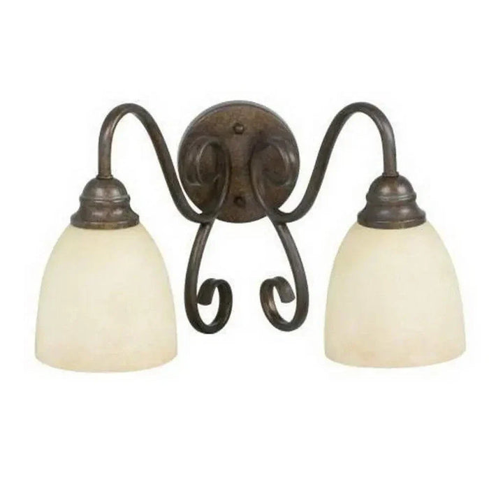 Two Bath Vanity Wall Mount | 200 Watt | Peruvian Bronze Finish