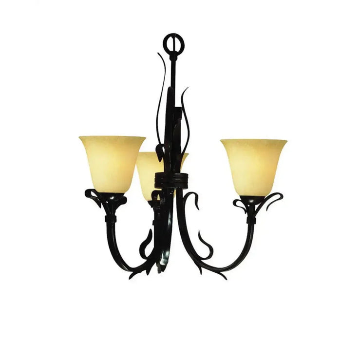Three Chandelier | 180 Watt | Matte Coffee Finish