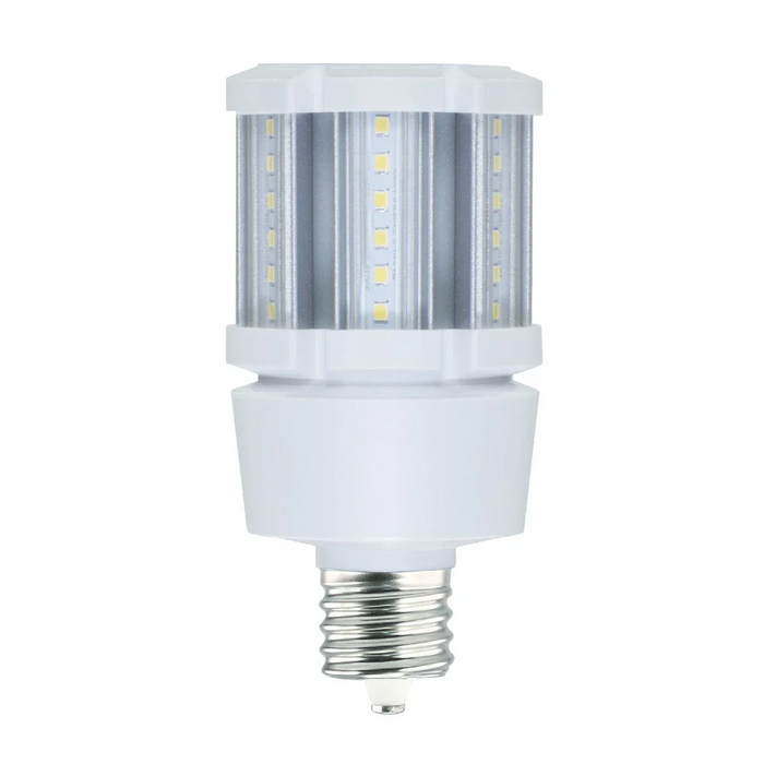 LED Corn Light Bulb | Type B, Ballast Bypass | Medium (E26) Base | 12 Watts | 1,452 Lumens | 3000K | 80+ CRI | E39 Base Adaptor | White
