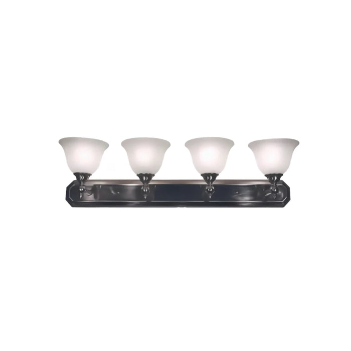 36" Four Light Bath Vanity Wall Mount | Four 60 Watt Maximum. Incandescent or LED | Brushed Nickel Finish