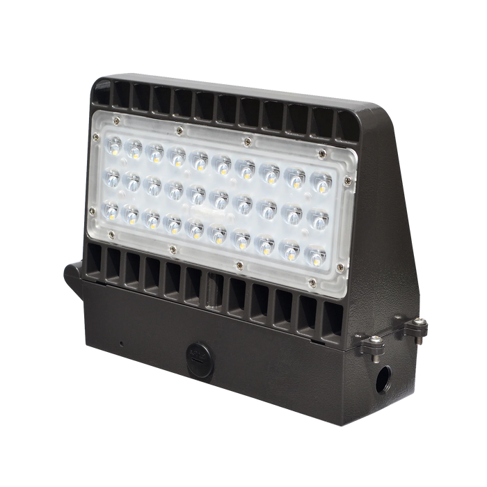 Semi Cutoff LED Wallpack | 15 Watts | 5000K | 70+ CRI | 120-277V | IP65 | Bronze Finish
